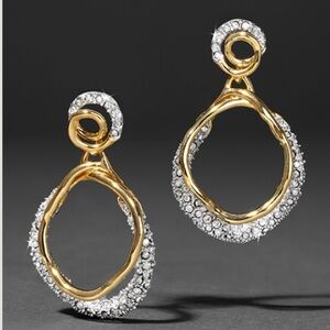 ALEXIS BITTAR • Solanales Gold Crystal Orbit Drop Post Earrings